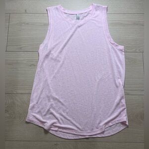 Athleta Pink XL Tank A Bit Sheer Knit Tank Top Women’s